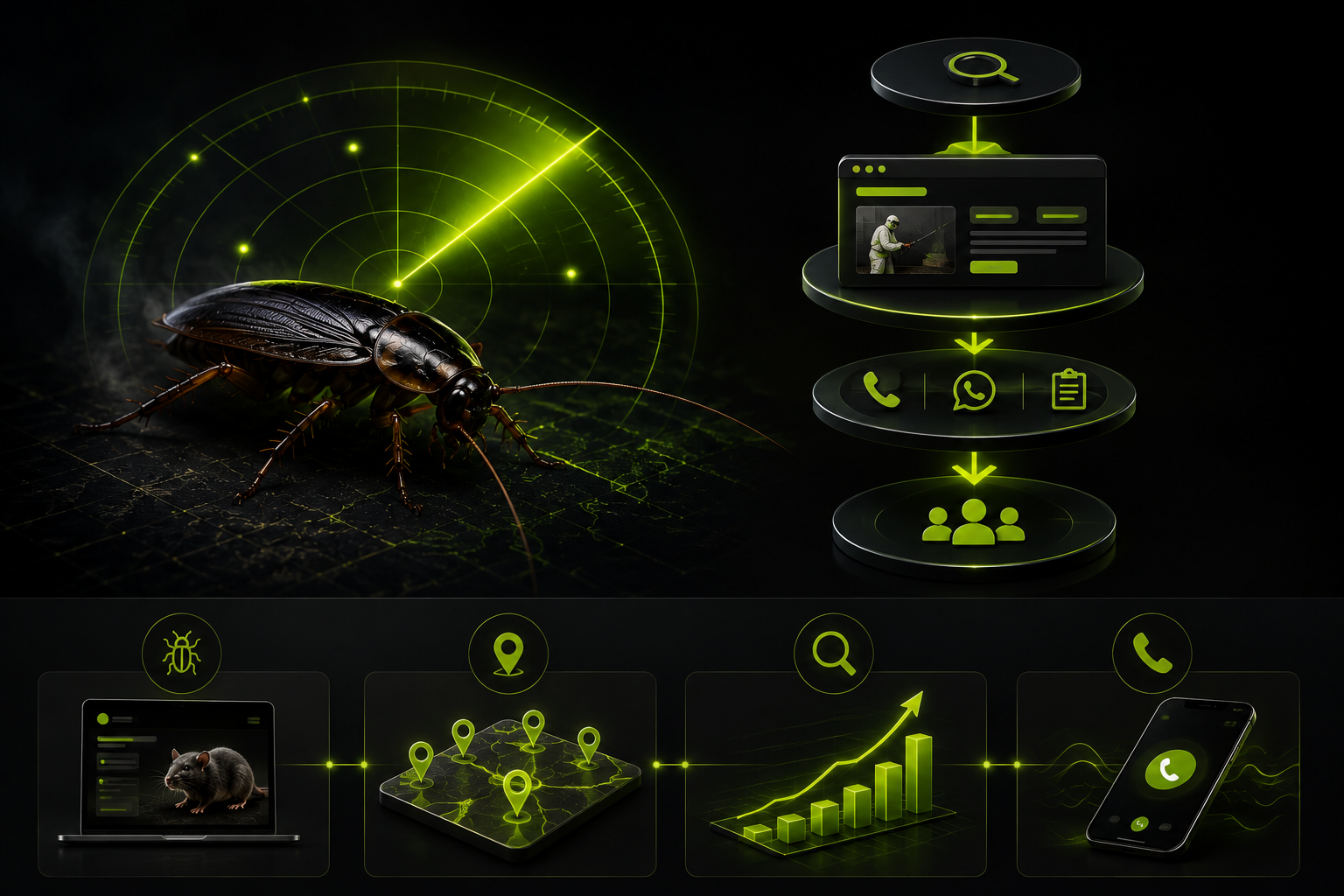 How a pest control website turns searches into enquiries