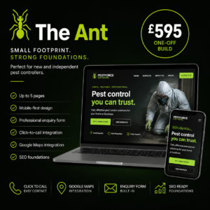 The Ant – Starter Pest Control Website Package