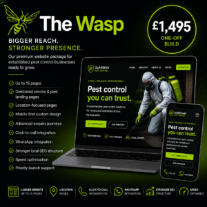 The Wasp – Premium Pest Control Website Package